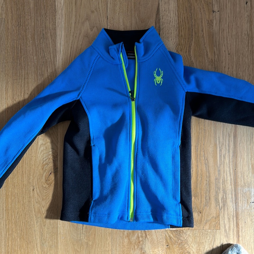 Spyder, zip up, mid layer, size small 7/8